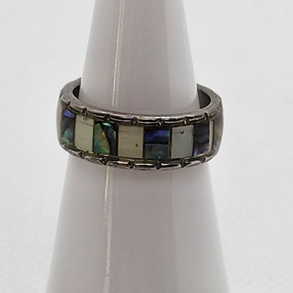 Abalone & Mother of Pearl Inlay Ring (5)